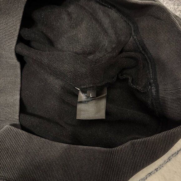 Amiri Black Ripped Logo Hoodie Pullover Mens Size Large - Picture 4 of 4